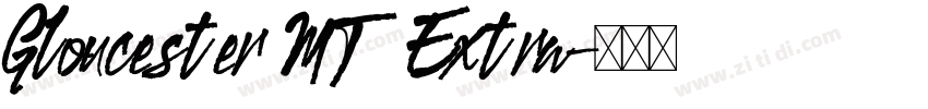 Gloucester MT Extra字体转换